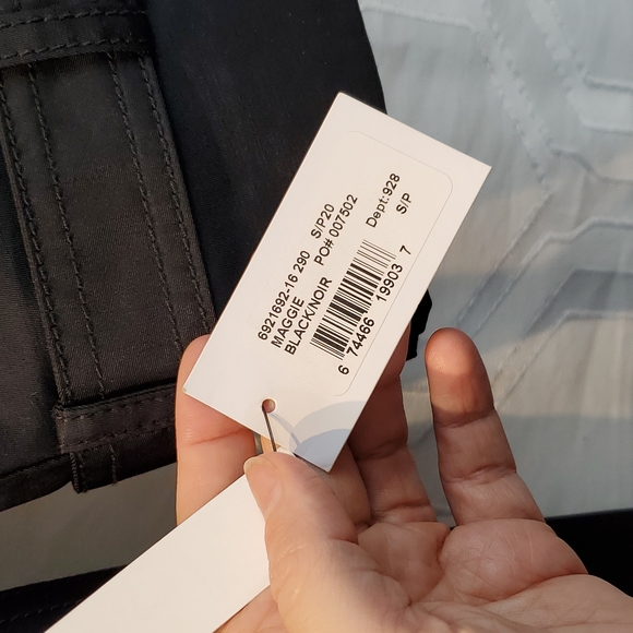 NWT Tahari Maggie Black Trench Coat with Leopard detail size Small. - Picture 13 of 14